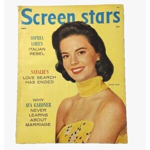 1957, Natalie Wood, "Screen Stars" Magazine (No Label) Scarce /Vintage